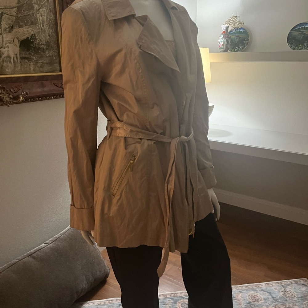 Women's Tan Belted Jacket